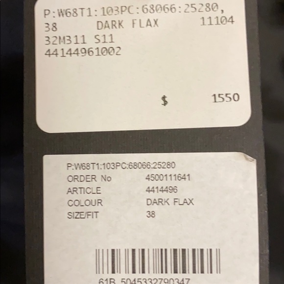 Auth NWT Burberry Prorsum dark flax button blazer jacket brown fitted classic - Picture 3 of 8